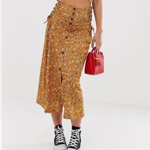 Floral Midi Skirt
